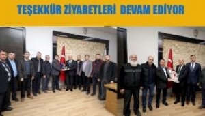 Teşekkür Ziyaretleri Devam Ediyor