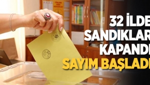 32 İlde Oy Tasnif Ve Sayımı Başladı