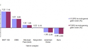 Aylık en yüksek reel getiri BIST 100 endeksinde oldu