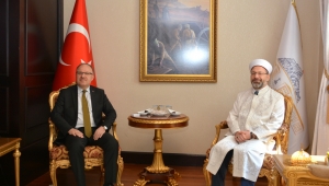 Diyanet İşleri Başkanı Erbaş Vali Tutulmaz’ı Ziyaret Etti