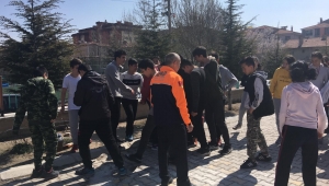 Ekrem Yavuz Ortaokulu’nda Deprem Ve Yangın Tatbikatı yapıldı
