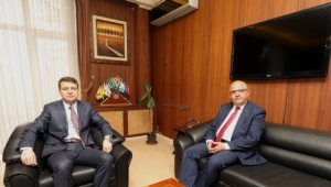 İdare Mahkemesi Başkanı Akcan'a Veda Ziyareti