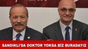 MHP Milletvekili Mehmet Taytak Sandıklı'da Doktor Yoksa Biz Buradayız.