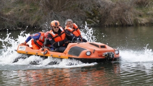 Afyonkarahisar AFAD gölette kurtarma tatbikatında destan yazdı