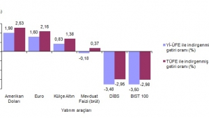 Aylık en yüksek reel getiri Amerika Doları'nda oldu