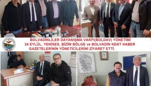 Boldav Bolvadinli Basın Mensuplarını Ziyaret Etti
