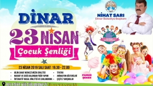 Dinar Belediyesi'nden 23 Nisan Çocuk Şenliği