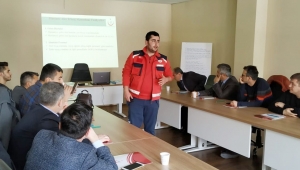 Hastane personeline afet eğitimi verildi