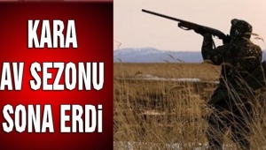 Kara Avlanma sezonu sona erdi