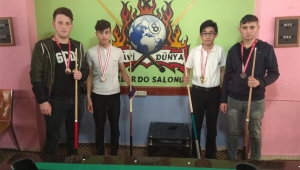 Okul Sporları Bilardo İl Birincileri belli oldu