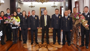 Polis Haftasında Emniyet Teşkilatı'ndan Vali Tutulmaz’a Ziyaret.