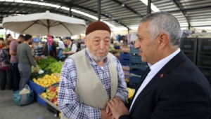 halkın içinden başkan pazar alışverişinde