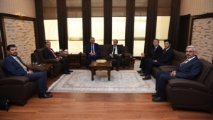 Karakaş Sanayi Ve Teknoloji Bakanlığı Yetkililerini Kabul Etti