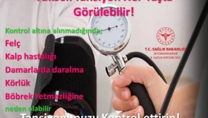 Korkmaz : Tansiyonunuzu kontrol ettirdiniz mi?