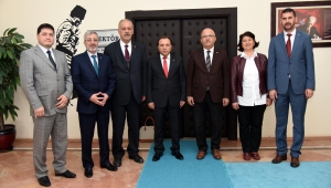 Rektör Karakaş Çoban Ve Serteser İle Beraberindeki Heyeti Kabul Etti