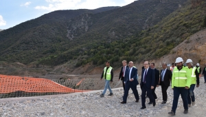 Vali Tutulmaz Çay Barajında İncelemelerde Bulundu