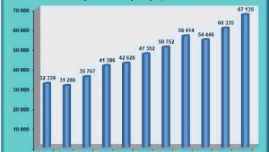 Yayımlanan materyallerin sayısı son beş yılda %32,3 arttı