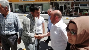 Başkan Sezen ve Yurdunuseven ilçelere çıkarma yaptı