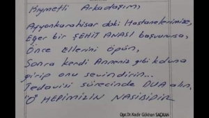 Duygulandıran Reçeteye MHP'li Taytak'tan teşekkür