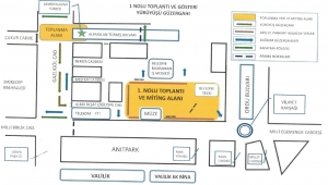 Açık Hava Toplantı Ve Gösteri Yürüyüşü Güzergahları İle Miting Alanları Ve Afiş, Pankart Asılacak Yerler Belirlendi