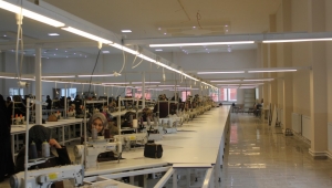 Döğer’de tekstil fabrikası üretime başladı
