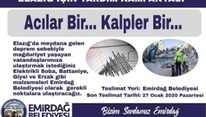 Emirdağ Belediyesi’nden Yardım Seferberliği