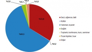 Yurt içinde ikamet eden 24 milyon 264 bin kişi seyahate çıktı