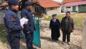 65 yaş üstü vatandaşa ilk hizmet Dinar jandarmasından
