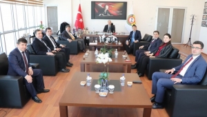 7 İlçenin Kaymakamları, Serteser’i Ziyaret Etti