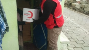 Afyonkarahisar'da Kızılay sahada çalışıyor