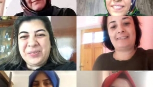 Akparti Kadın Kolları yürütme kurulu toplantısı korona tedbirleri sebebiyle video konferans kullanılarak yapıldı