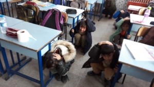 Ayşegül Arsoy İlkokulu’nda Yangın Ve Deprem Tatbikatı