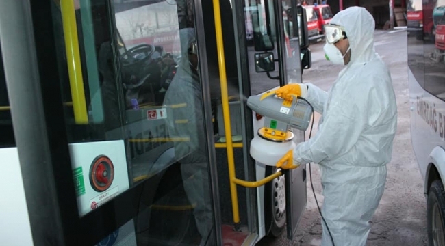 Emirdağ Belediyesi ekipleri dezenfekte çalışmalarına devam ediyor