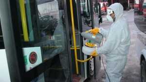 Emirdağ Belediyesi ekipleri dezenfekte çalışmalarına devam ediyor