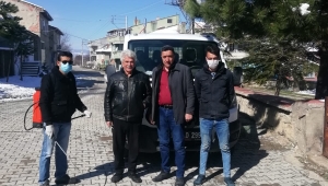 Kılıçarslan Belediyesi’nde dezenfekte çalışması