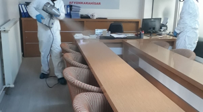 MHP Afyonkarahisar Teşkilatı Koronaya Karşı Dezenfekte Edildi