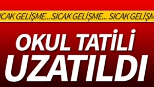 Okullara verilen ara uzatıldı