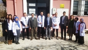 Sağlık Müdürü Korkmaz, saha ziyaretlerine devam ediyor.