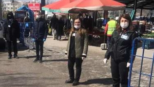 Afyonkarahisar'da Pazaryerlerine Giriş Çıkışlar Denetim Altına Alındı