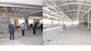 Başkan Zeybek Tekstil Fabrikasında