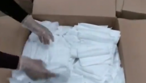 Erzurum'da 50 bin cerrahi maske ele geçirildi