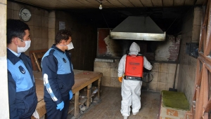 İscehisar'da Mahalle Fırınları İlaçlanarak Dezenfekte Edildi