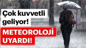 Afyonkarahisar'a Kuvvetli Yağış Uyarısı