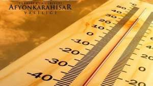 Afyonkarahisar'da Mayıs ayı sıcaklık rekoru kırıldı