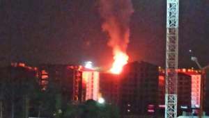 Afyonkarahisar'da yıldırım düşmesiyle yanan binaya ilişkin ayrıntılar geldi