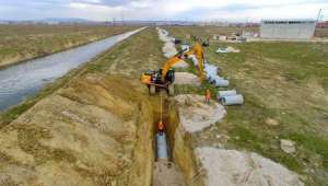 Afyonkarahisar Kuzey Atıksu Kollektör Hattı İnşaatında Çalışmalar Devam Ediyor