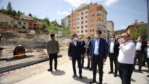 Bakan Kurum Kızılcahamam'da İncelemelerde Bulundu
