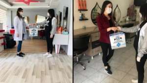 Başkan Çöl’den Berber Ve Kuaförlere Açılış Hediyesi