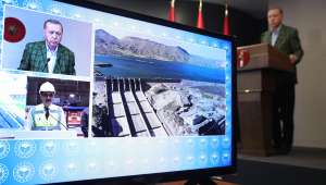 Cumhurbaşkanı Erdoğan, Ilısu Barajı ve Hidroelektrik Santrali birinci ünitesinin açılışını gerçekleştirdi