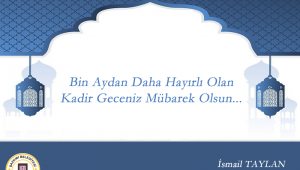 Kadir Gecemiz Mübarek Olsun